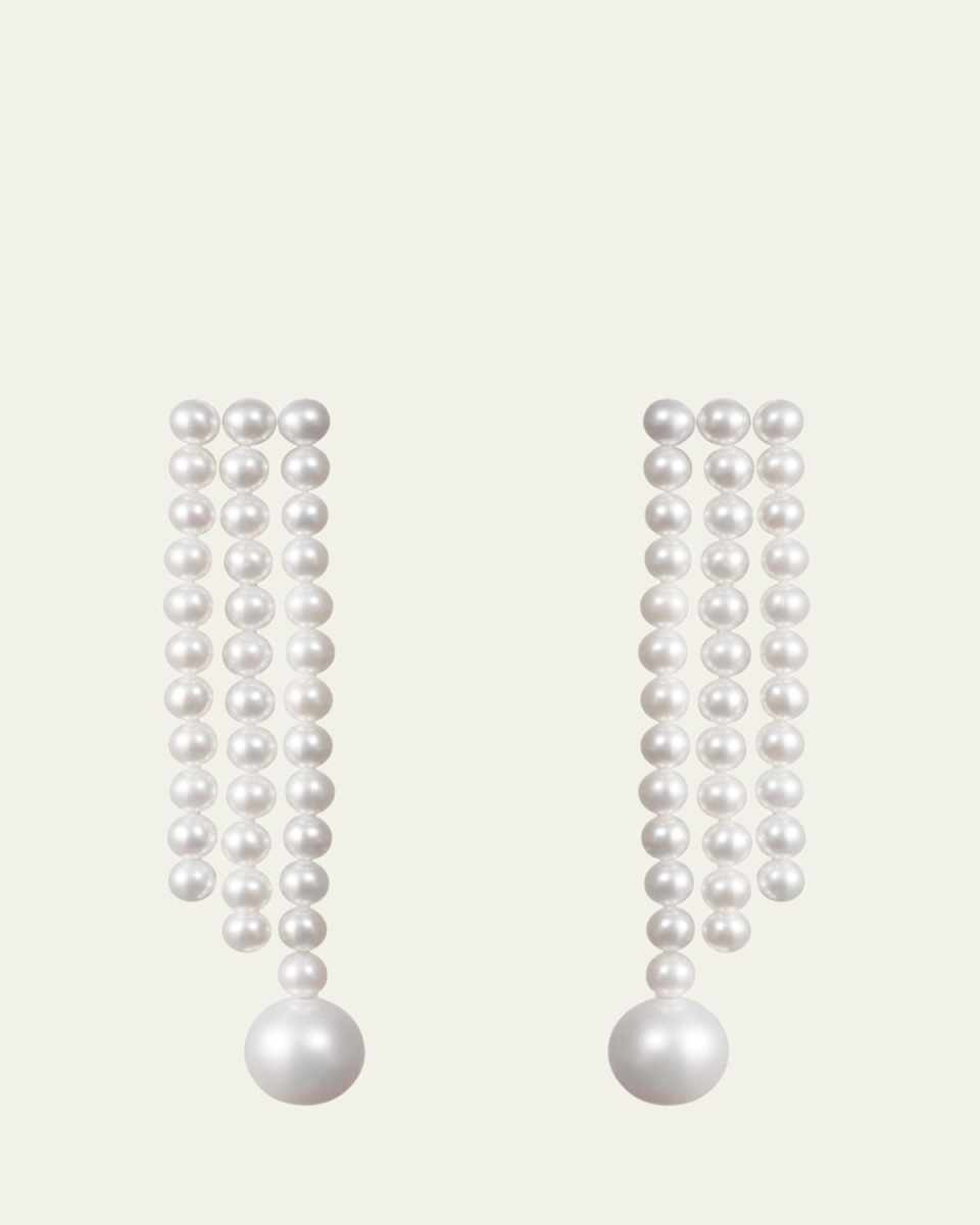 14K Yellow Gold La Valse Freshwater Pearl Earring, Single (Left)